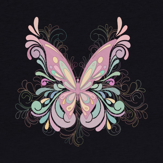 Pretty Pink Butterfly by AlondraHanley
